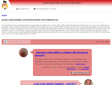 Tablet Screenshot of hobbyhurensexkontakte.com